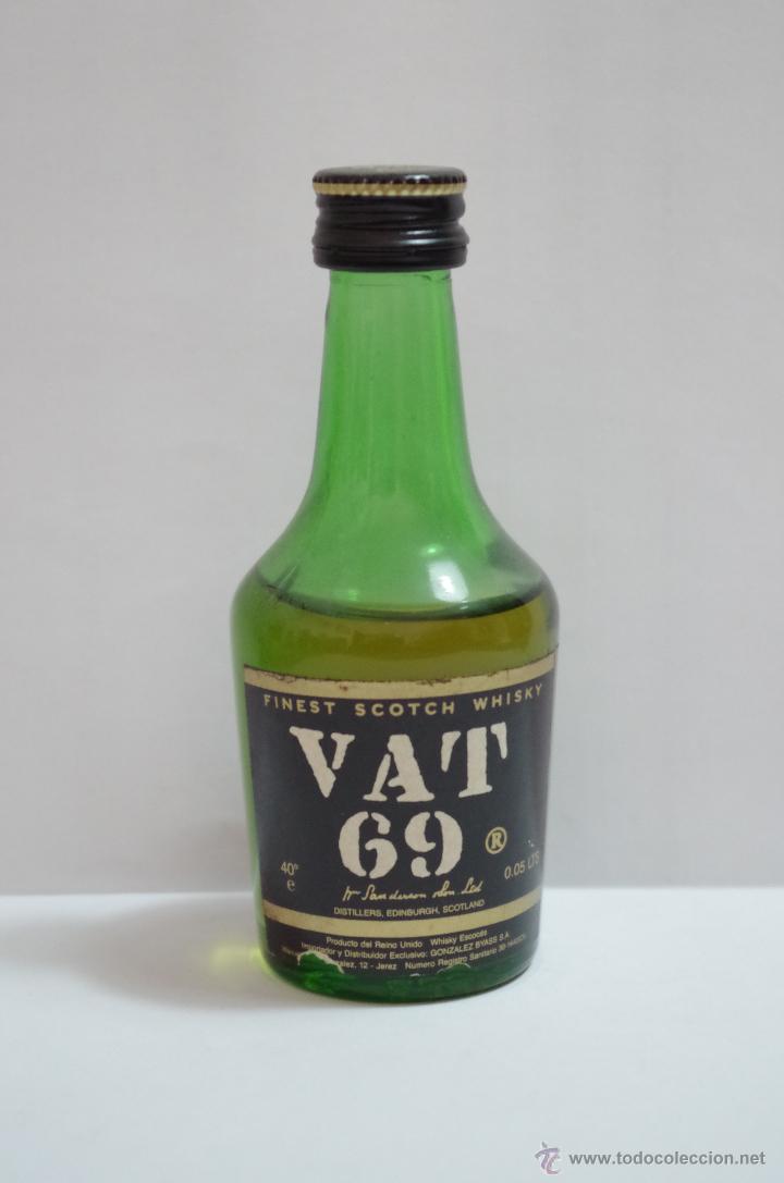 Botellas antiguas: Vat 69 - Botellin - Foto 1