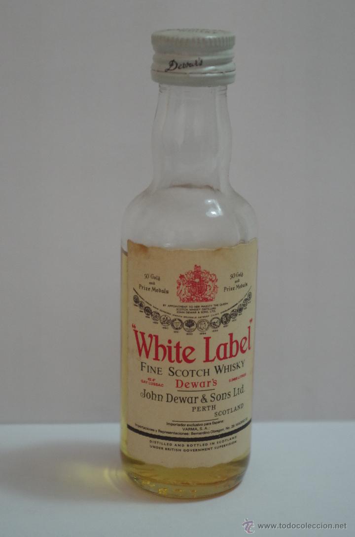 Botellas antiguas: White Label Scotch Whisky - Botellin - Foto 1