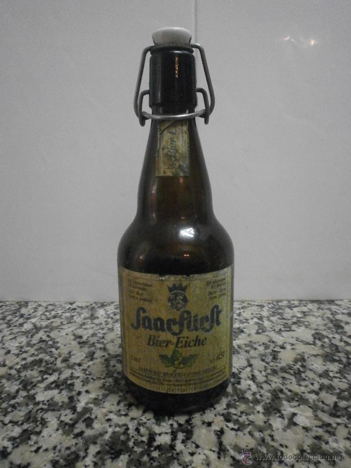 Botellas antiguas: BOTELLA CERVEZA SAARFURST BIER - EICHE - Foto 1