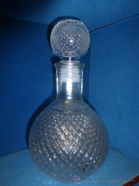 Botellas antiguas: BOTELLA DE LICOR CON TAPON. - Foto 1