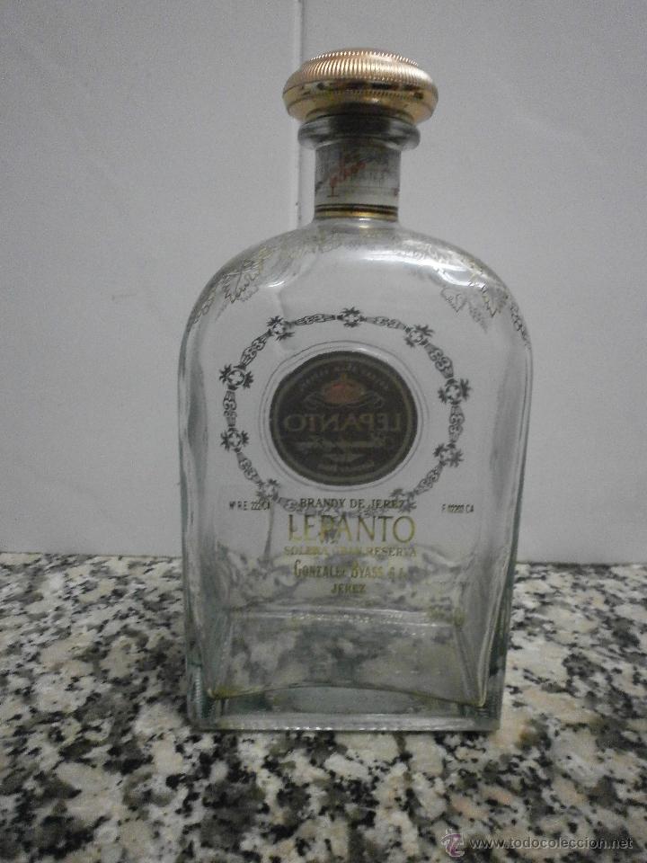 Botellas antiguas: BOTELLA BRANDY DE JEREZ LEPANTO - Foto 2