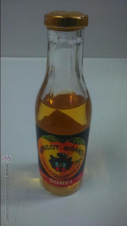 Botellas antiguas: BOTELLA PEQUE&Ntilde;A. APRICOT BRANDY - Foto 1