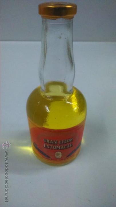 Botellas antiguas: BOTELLA PEQUE&Ntilde;A. GRAN LICOR ESTOMACAL - Foto 1
