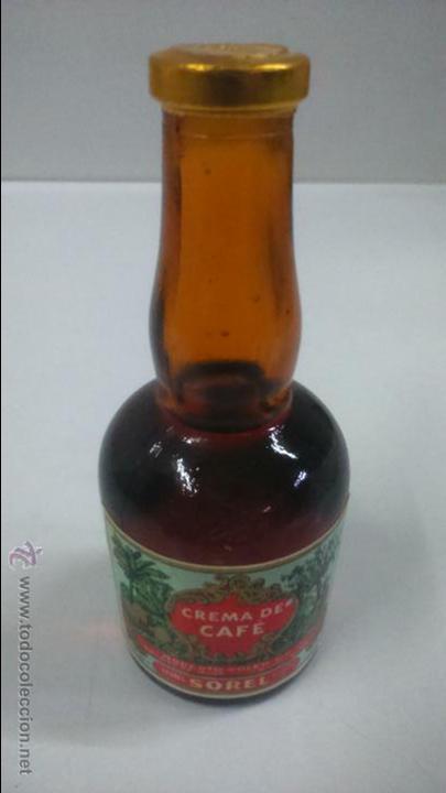 Botellas antiguas: BOTELLA PEQUE&Ntilde;A. CREMA DE CAFE - Foto 1