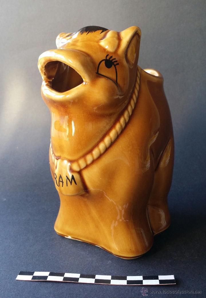 Botellas antiguas: Jarra de la leche Ram. - Foto 1