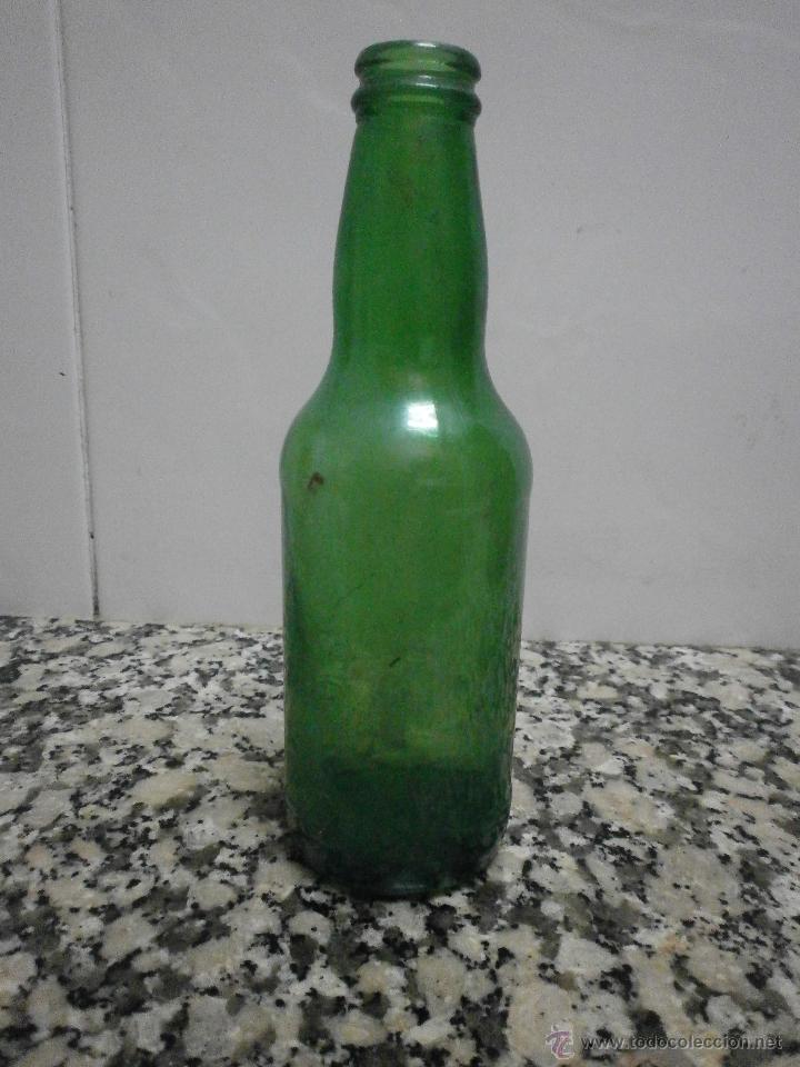 Botellas antiguas: BOTELLA CERVEZA CRISTAL VERDE - Foto 1