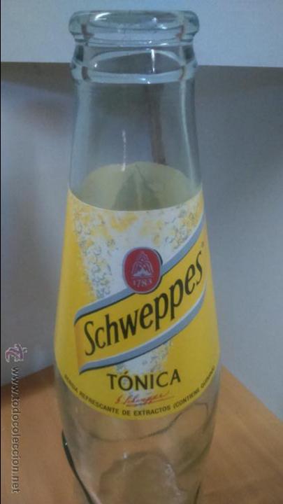 Botellas antiguas: GIGANTESCA BOTELLA SCHWEPPES TONICA - Foto 5