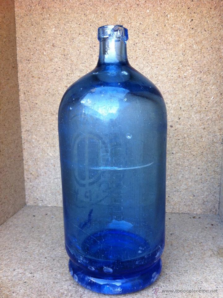 Botellas antiguas: SIF&Oacute;N AZUL (HOBARES) LE&Oacute;N - Foto 5