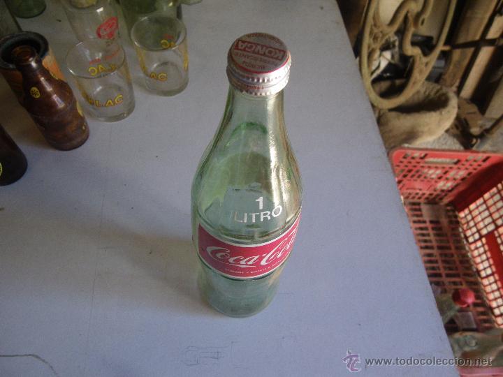 Botellas antiguas: BOTELLA DE COCA COLA LITRO  ,, VER - Foto 1