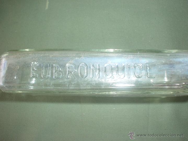 Botellas antiguas: ELIXIR EUBRONQUIOL - JARABE - MEDICAMENTO - Foto 3
