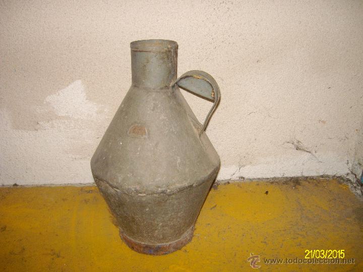 Botellas antiguas: Antigua vasija. 50 cm. - Foto 1
