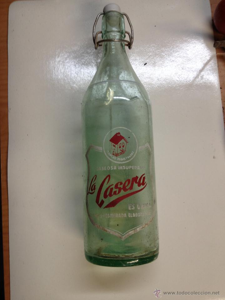 Botellas antiguas: GASEOSA LA CASERA - Foto 1