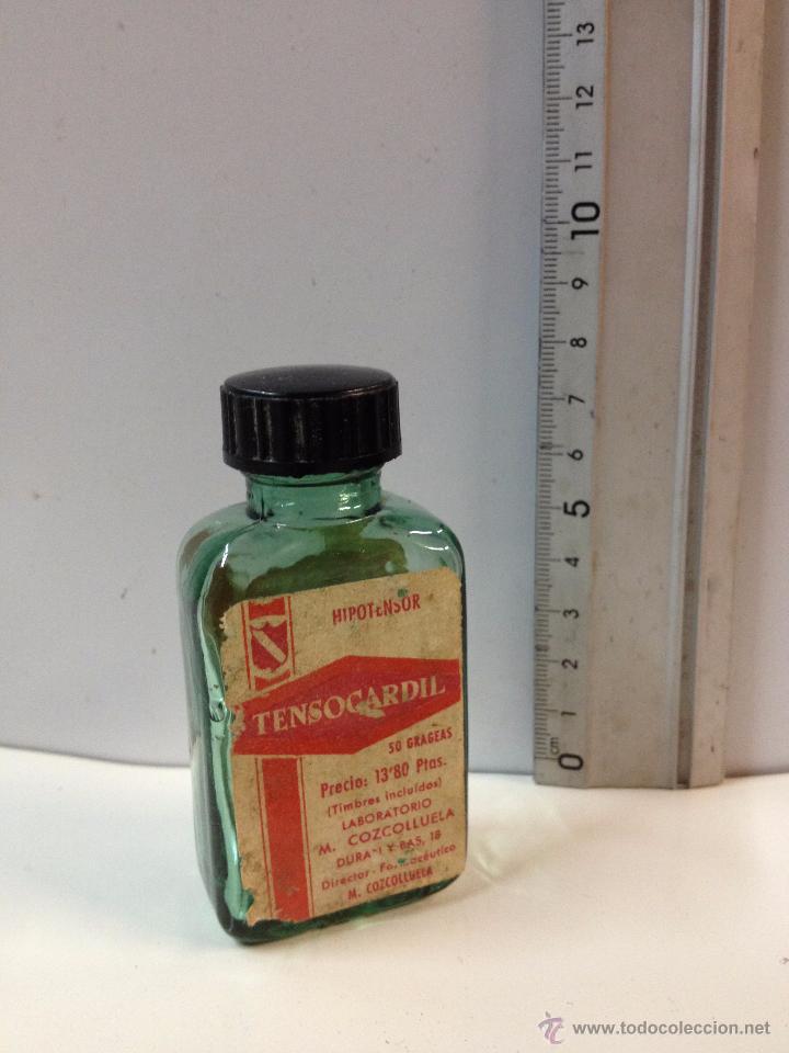 Botellas antiguas: TENSOCARDIL GRAGEAS M. COZCOLLUELA - Foto 1