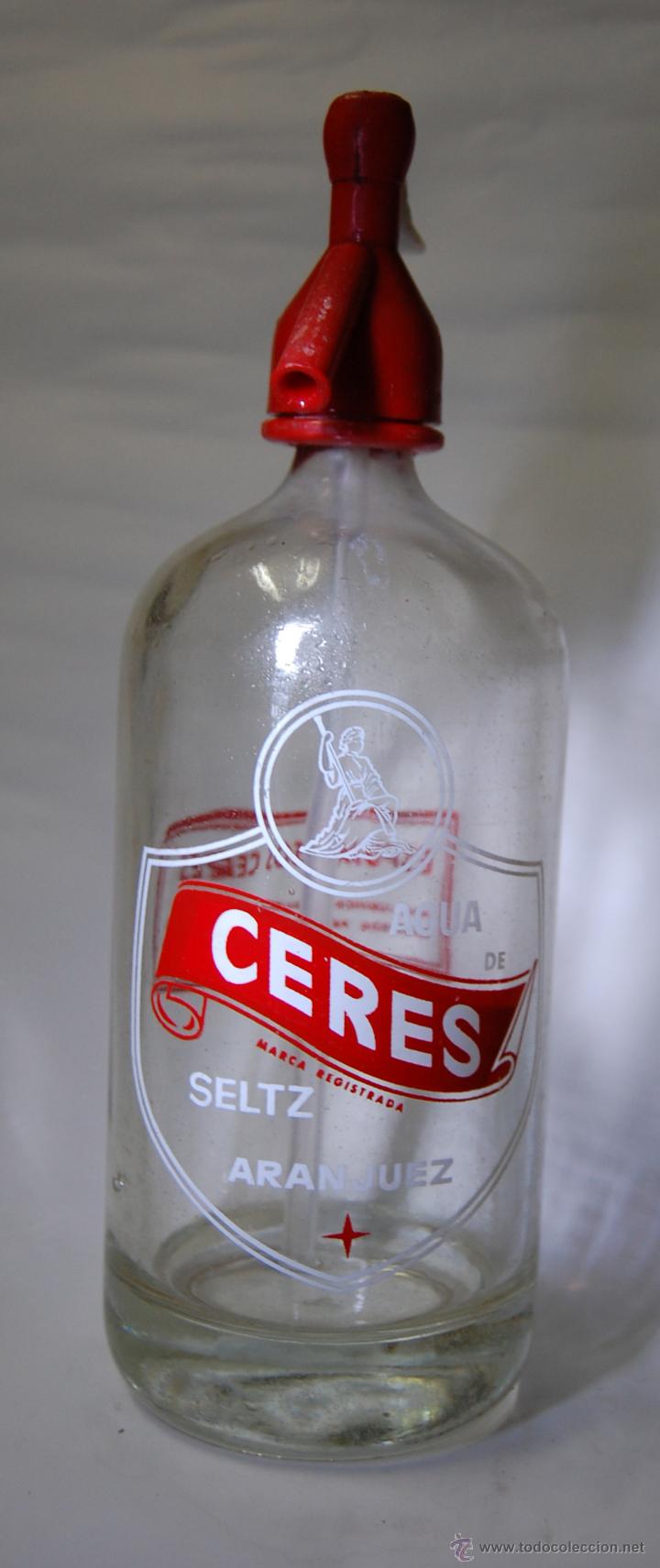 Botellas antiguas: SIF&Oacute;N CERES DE ARANJUEZ - Foto 1