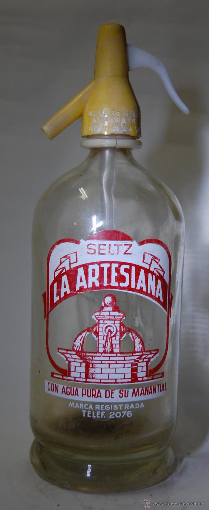 Botellas antiguas: SIF&Oacute;N LA ARTESIANA DE LE&Oacute;N - Foto 1