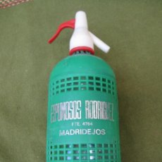 Botellas antiguas: SIFON CRISTAL DE : ESPUMOSOS RODRIGUEZ, DE MADRIDEJOS ( TOLEDO ). Lote 49493829