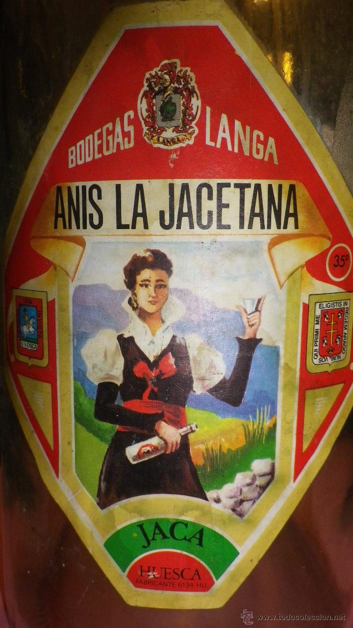 Botellas antiguas: botella de anisado de jaca - Foto 2