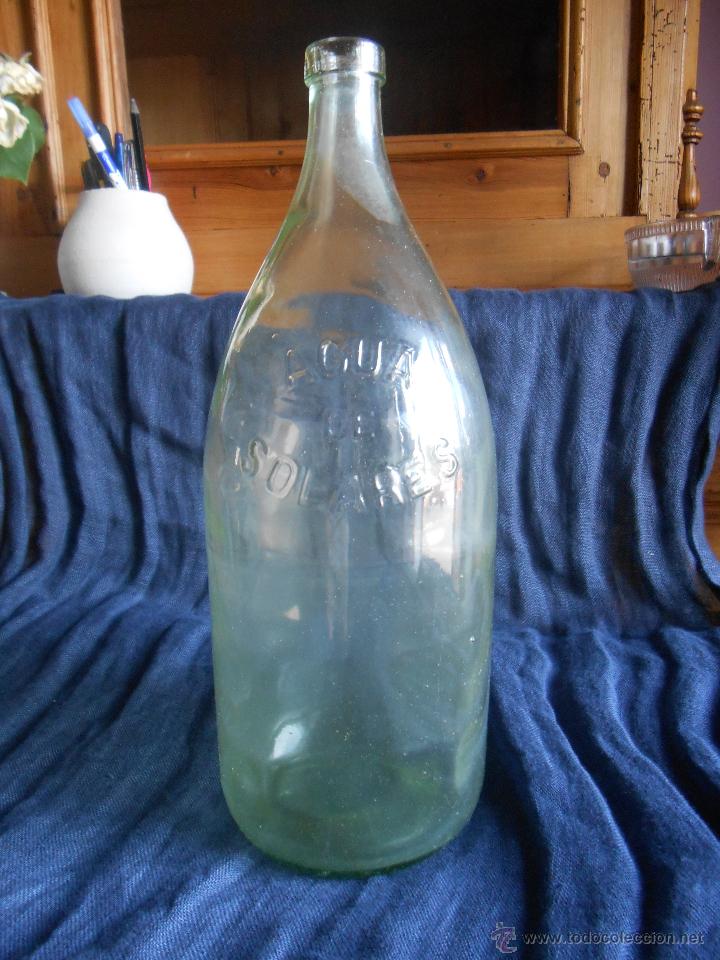 Botellas antiguas: ANTIGUA BOTELLA DE AGUA DE SOLARES - Foto 1