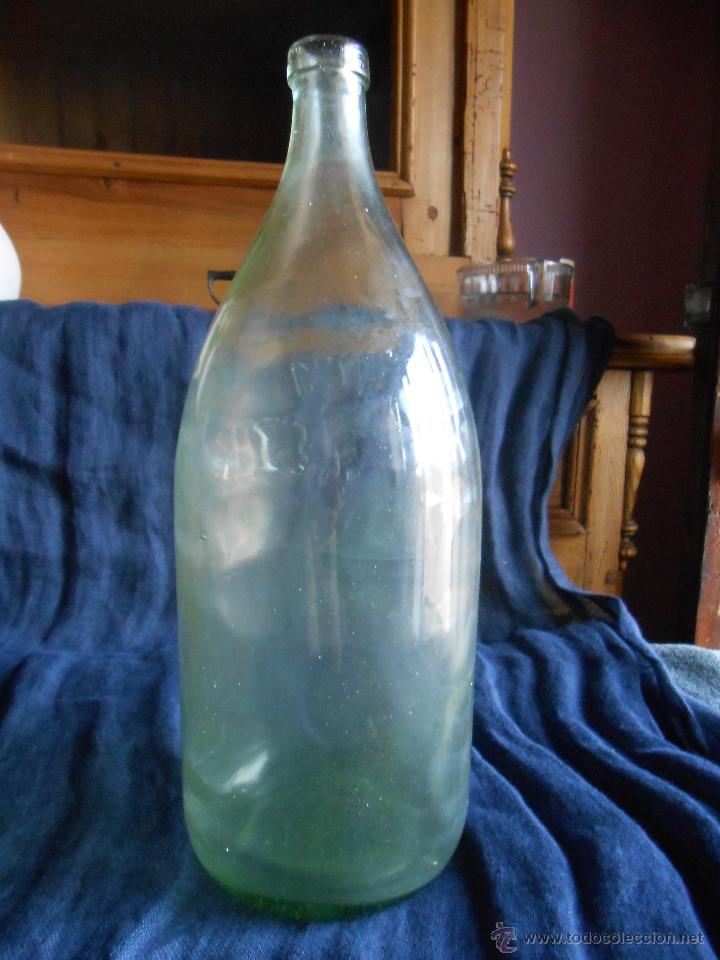 Botellas antiguas: ANTIGUA BOTELLA DE AGUA DE SOLARES - Foto 3