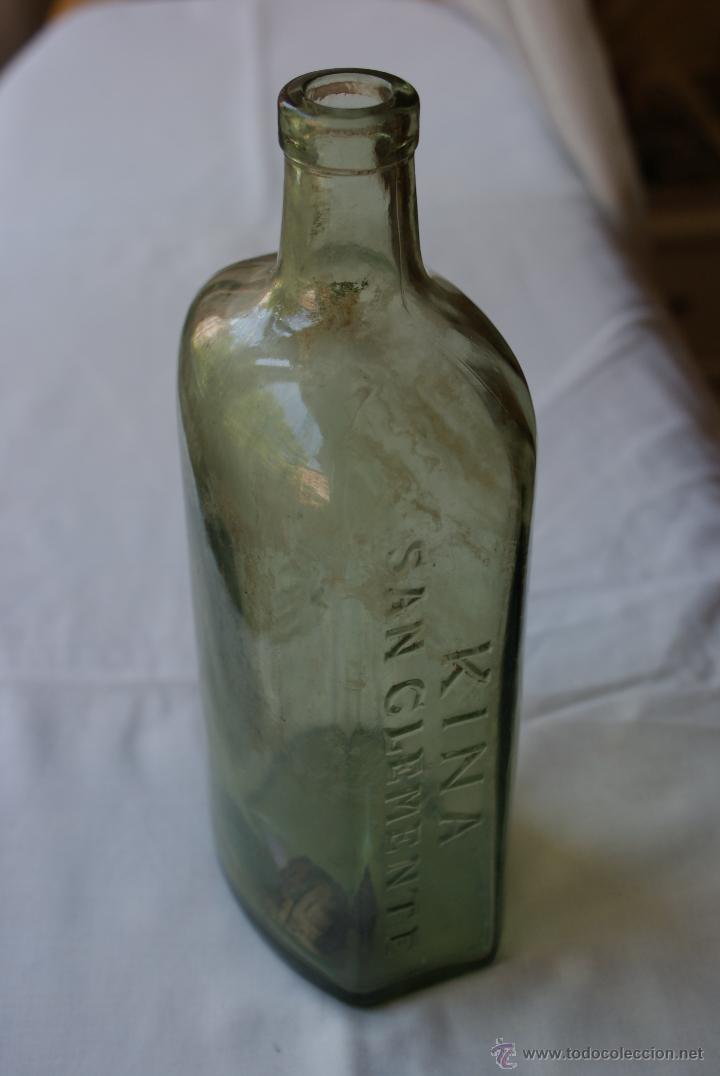 Bottiglie antiche: antigua botella de kina san clemente  lopez hermanos S.A. malaga