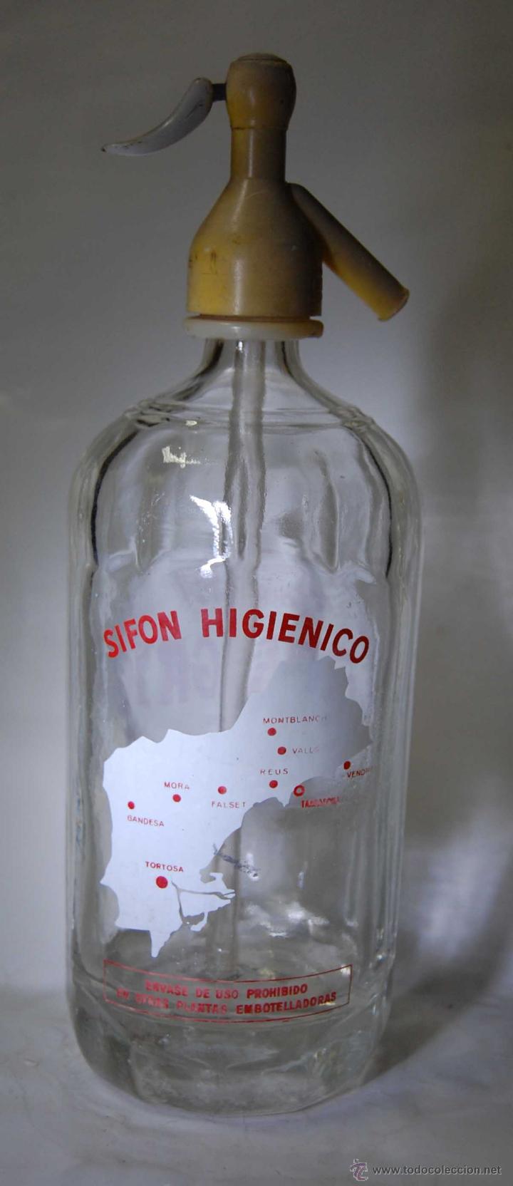 Botellas antiguas: SIF&Oacute;N F&Aacute;BREGAT DE TORTOSA - Foto 2