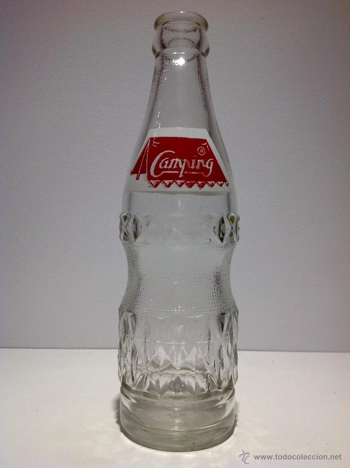 Botellas antiguas: ANTIGUA BOTELLA DE REFRESCO * CAMPING * - Foto 3