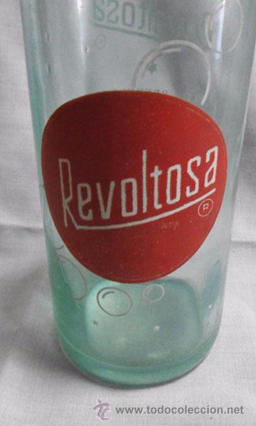 Botellas antiguas: BOTELLA GASEOSA REVOLTOSA - Foto 2