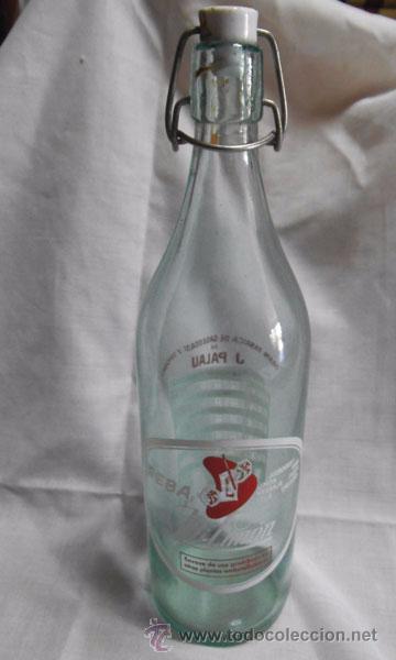 Botellas antiguas: BOTELLA GASEOSA MI LIMON - Foto 1