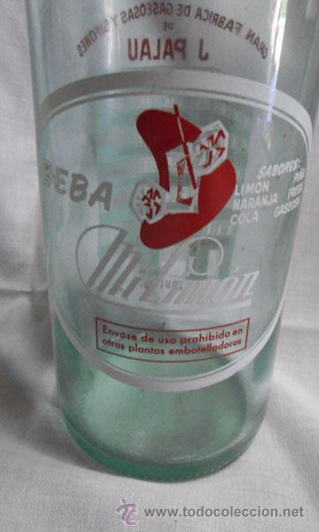 Botellas antiguas: BOTELLA GASEOSA MI LIMON - Foto 2