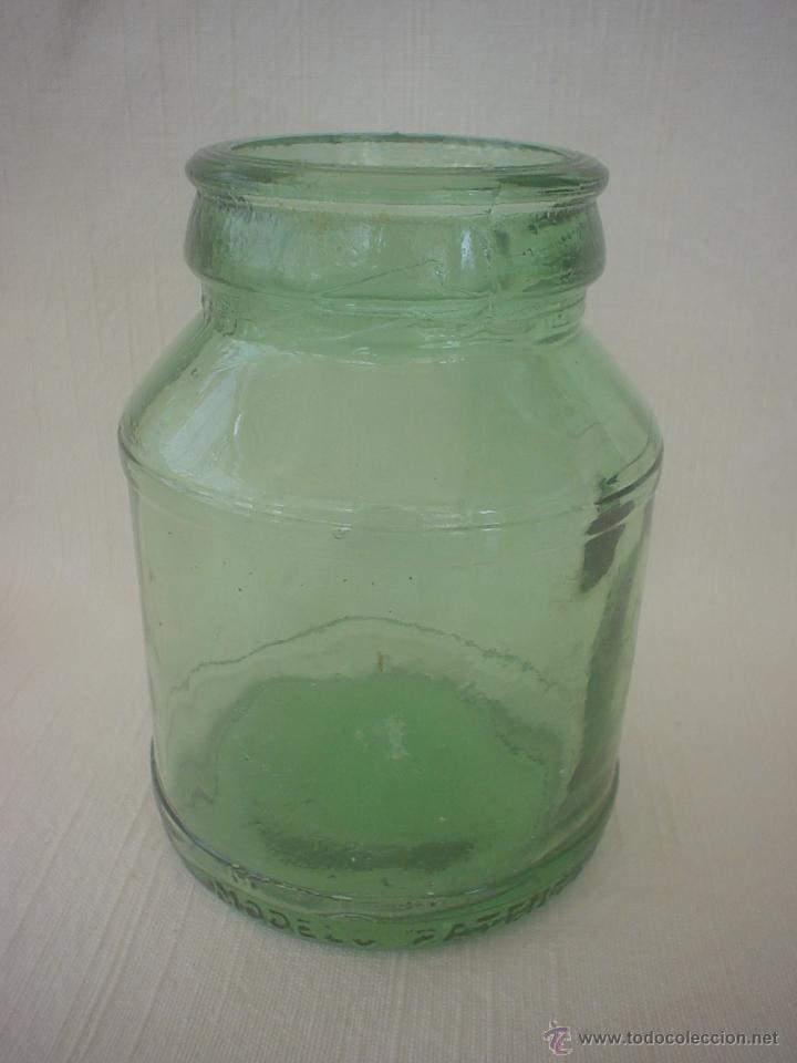 Botellas antiguas: FRASCO CRISTAL VERDE - TARRO - Foto 1