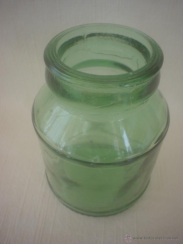 Botellas antiguas: FRASCO CRISTAL VERDE - TARRO - Foto 2