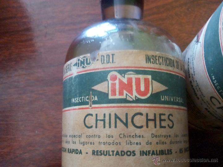 Botellas antiguas: antigua botella inu chinches - Foto 10