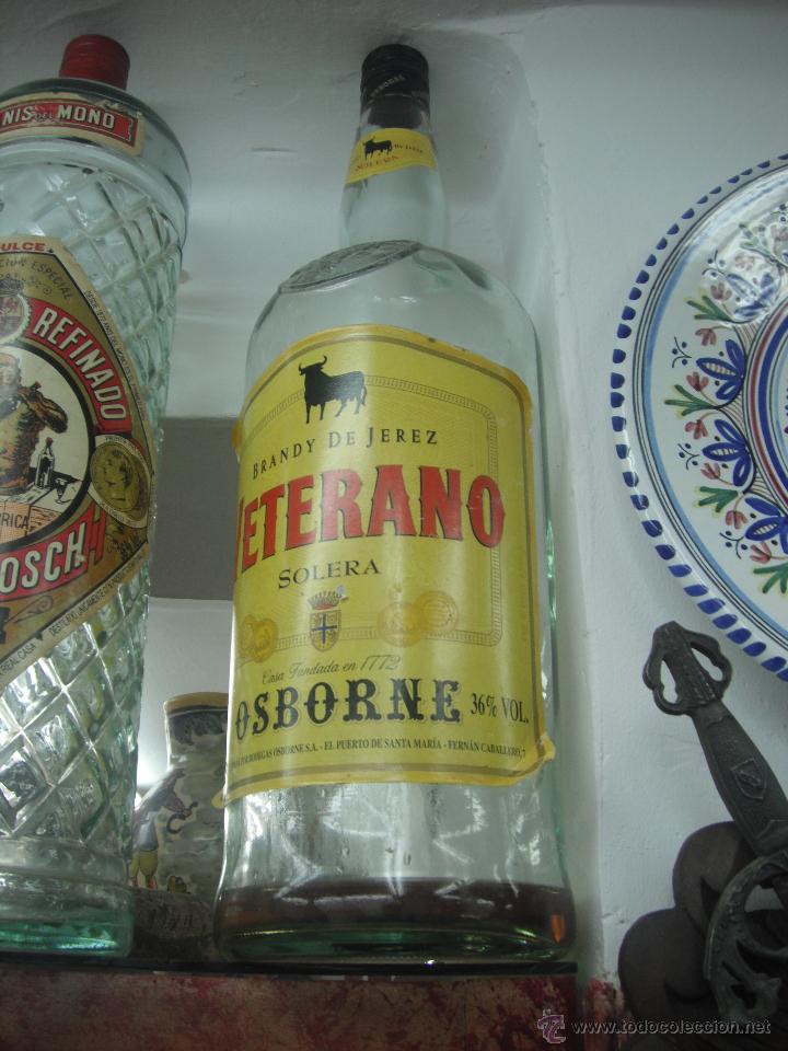 Botellas antiguas: gran botella co&ntilde;ac - Foto 1