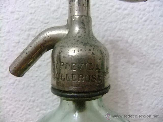 Botellas antiguas: BOTELLA SIFON CAPDEVILLA MOLLERUSA - Foto 2