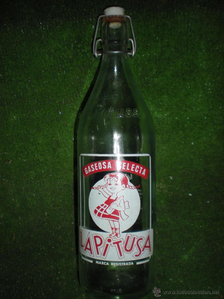 Botellas antiguas: Botella de gaseosa LA PITUSA - Foto 3