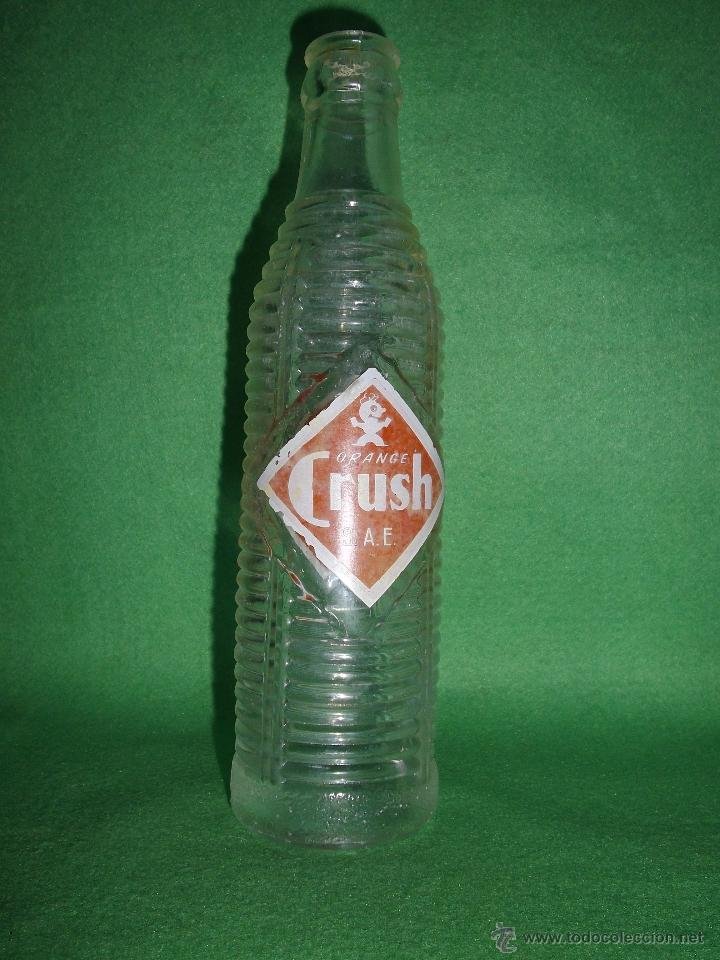 Preciosa Rara Botella Refresco Orange Crush S Acheter Bouteilles Anciennes Dans Todocoleccion