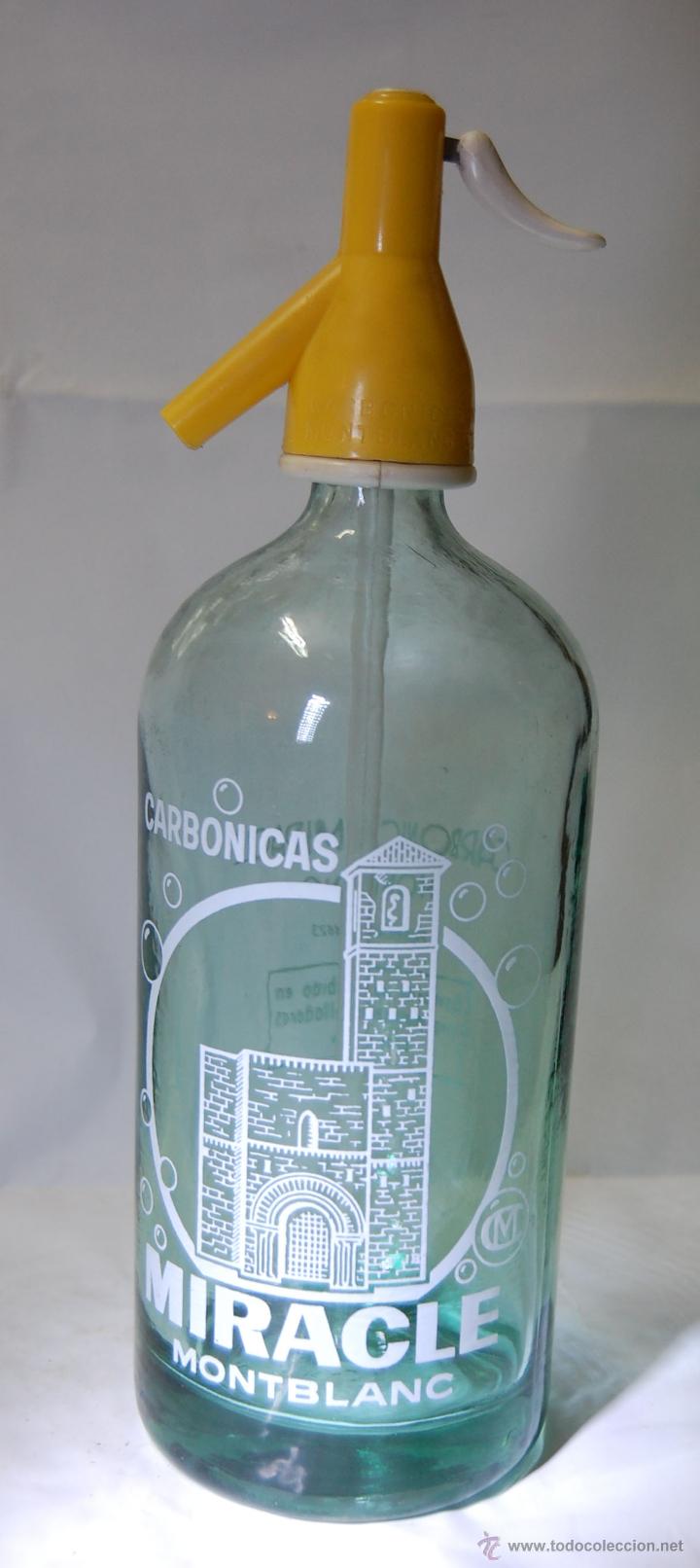 Botellas antiguas: SIF&Oacute;N MIRACLE MONTBLANC - Foto 1