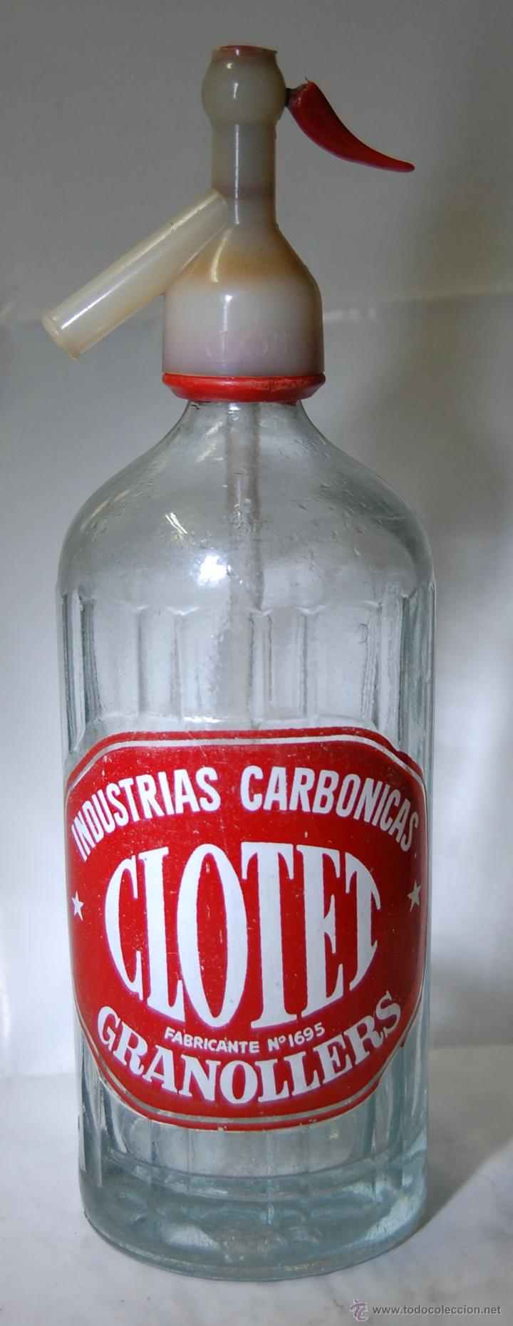 Botellas antiguas: SIF&Oacute;N CLOTET DE GRANOLLERS - Foto 1
