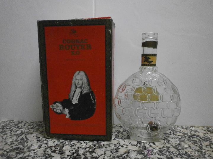 Botellas antiguas: CAJA Y BOTELLA COGNAC ROUYER X.O - Foto 3