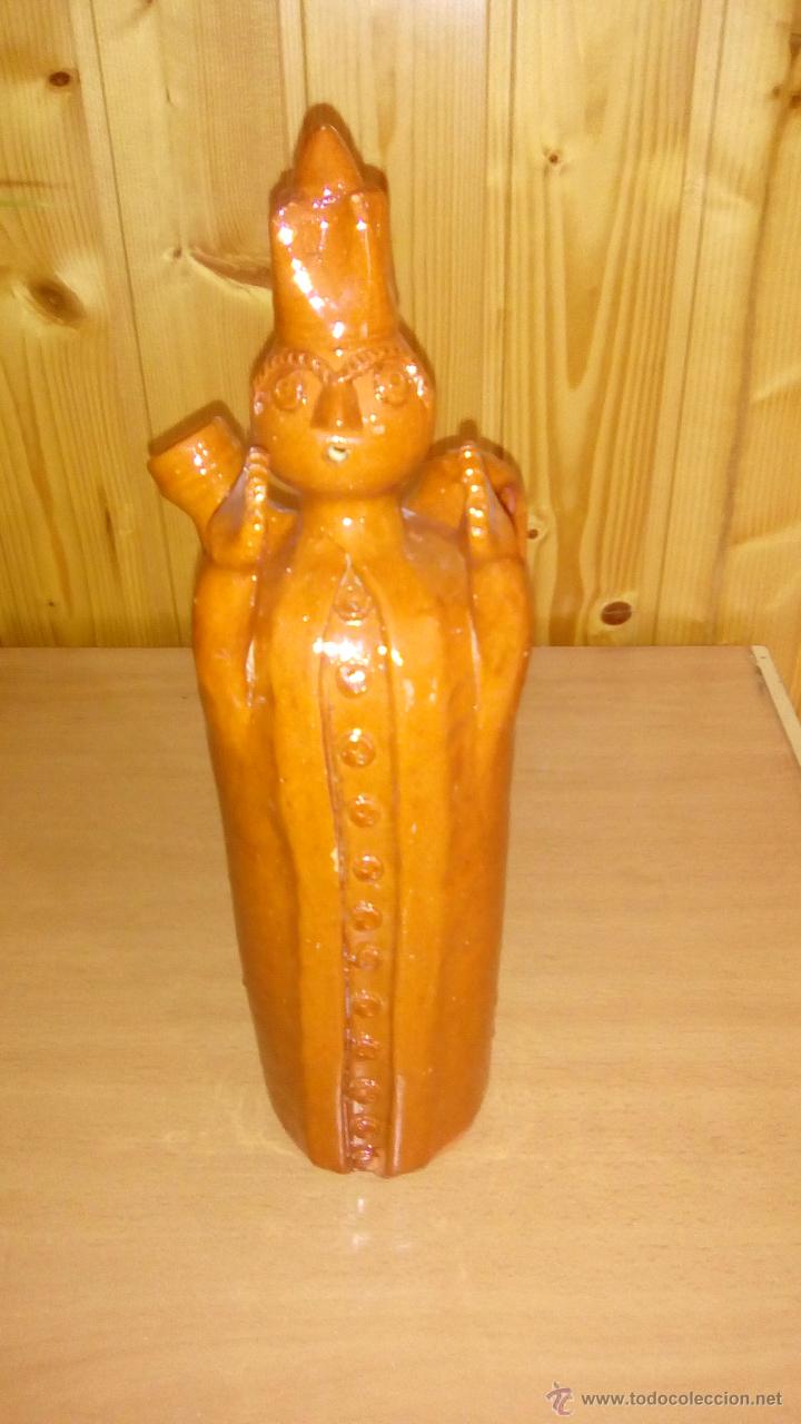 Botellas antiguas: ORIGINAL BOTELLA DE BARRO - Foto 1