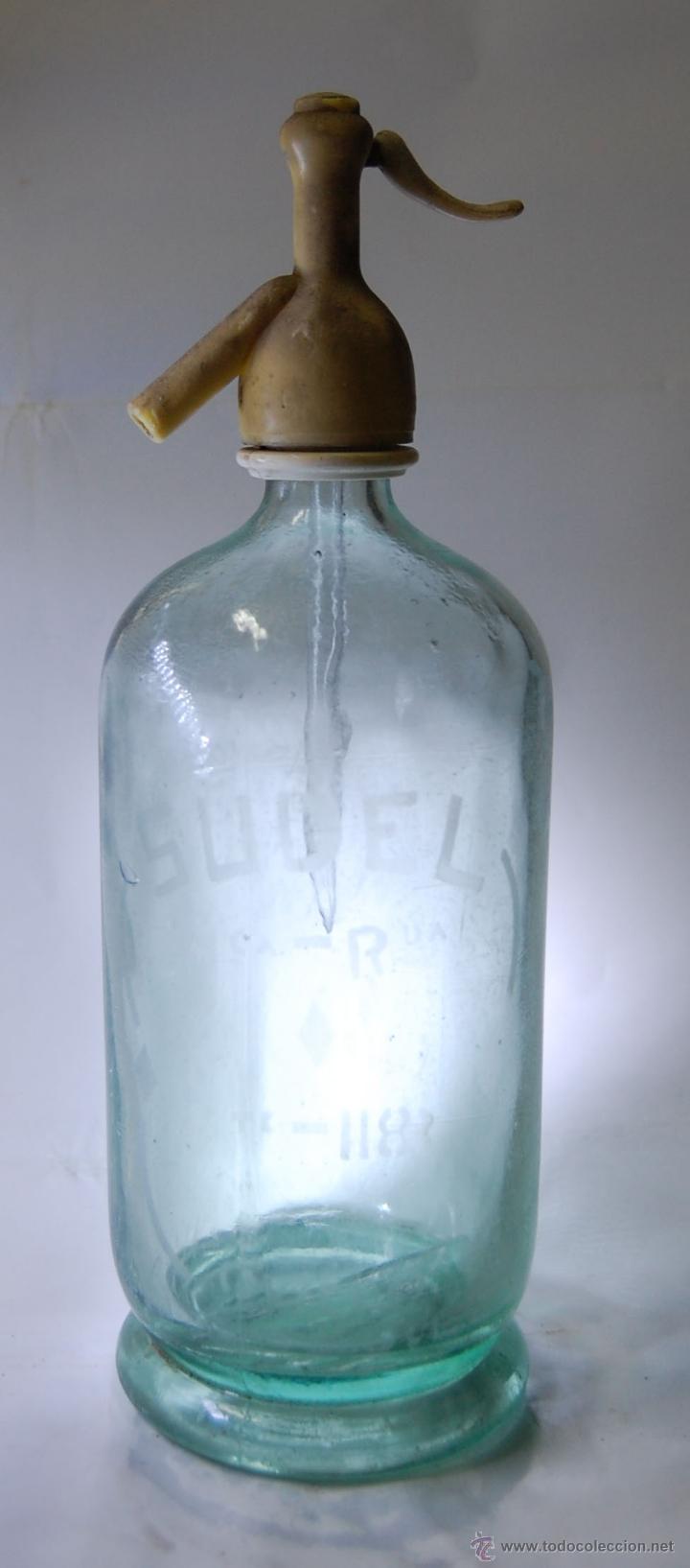 Botellas antiguas: SIF&Oacute;N SUDEL DE OVIEDO - Foto 1