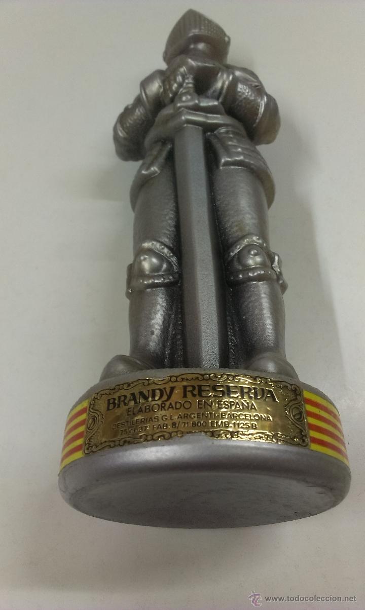 Botellas antiguas: BOTELLA DE BRANDY RESERVA. ARMADURA - Foto 10