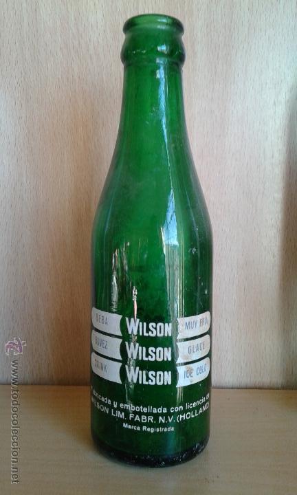 Botellas antiguas: BOTELLA SERIGRAFIADA TONICA WILSON - Foto 2