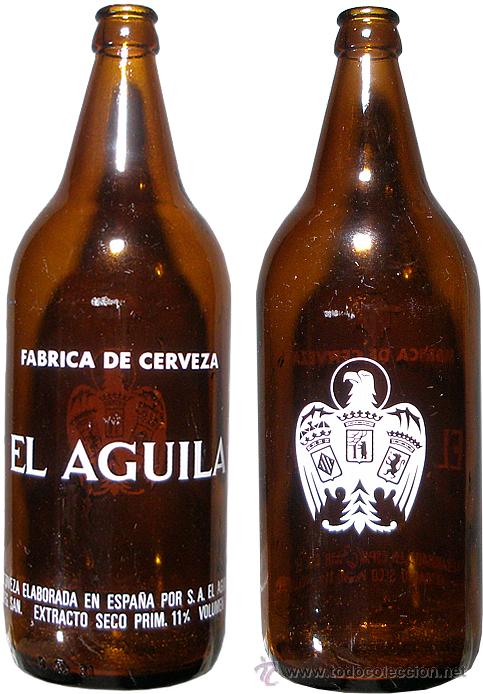 cerveza el águila, botella de 1 litro, serigraf - Compra venta en  todocoleccion