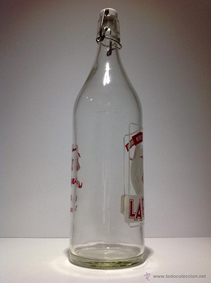 Botellas antiguas: ANTIGUA BOTELLA DE * LA PITUSA * PITUSA EN ROJO - Foto 4
