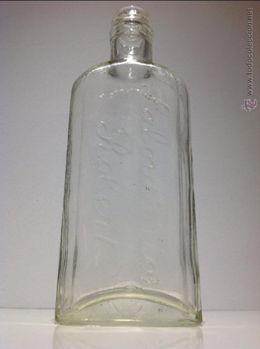Botellas antiguas: ANTIGUA BOTELLA DE * LABORATORIOS ROBERT * LETRAS EN RELIEVE - Foto 2