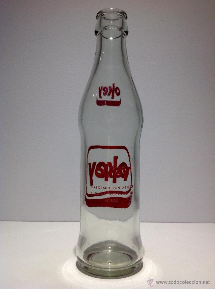 Botellas antiguas: ANTIGUA BOTELLA DE * OKEY * SERIGRAFIADA - Foto 4