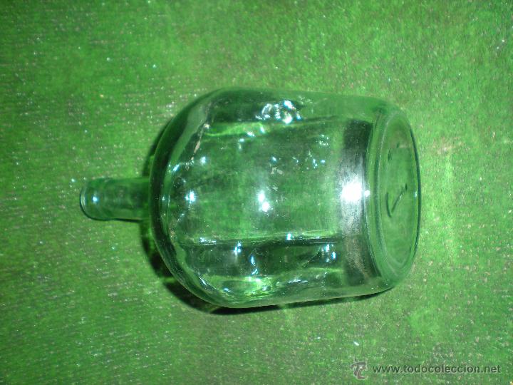 Botellas antiguas: Botella de vidrio verde antigua - Foto 2