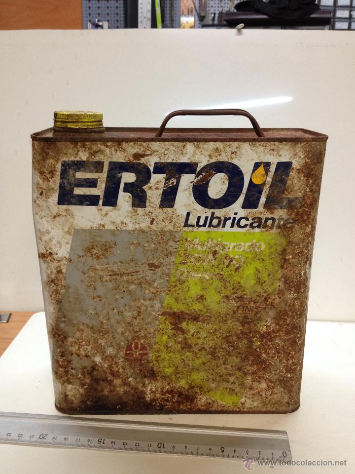 Botellas antiguas: LATA ACEITE ERTOIL - Foto 2