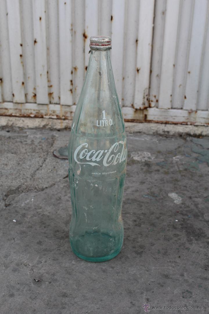 Botellas antiguas: BOTELLA 1L. COCACOLA - Foto 1